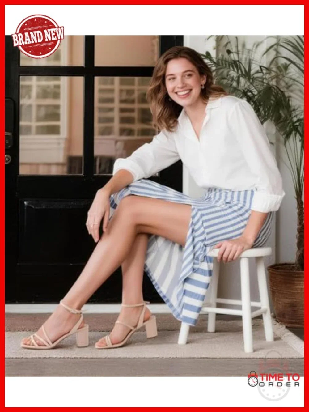 Strappy Chunky Block Heel Square Open Toe Dressy Sandal